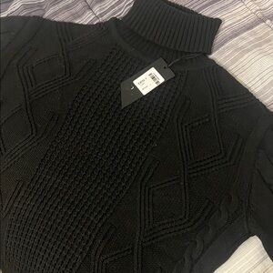 Elegant Black Turtleneck Sweater